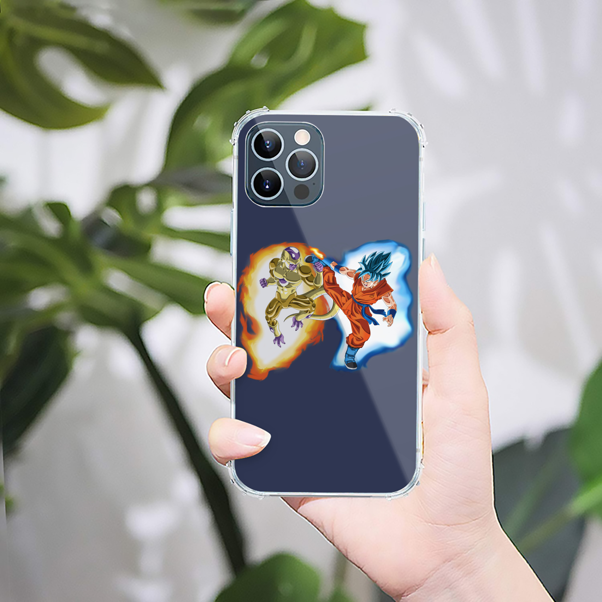 （画像用） ドラゴンボール フリーザ DRAGON BALL Frieza 【iPhone 12シリーズ対応】透明スマホケース（クリアソフトケース）